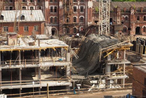 collpased building by Dark_Side shutterstock_1258474228